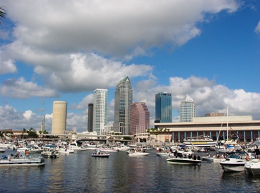 This photo of downtown Tampa, Florida and boats on Tampa Bay during the annual Gasparilla Pirate Fest was taken by Christopher Hollis for WdWic and is used courtesy of the Creative Commons Attribution ShareAlike 2.5 License. (http://commons.wikimedia.org/wiki/File:Downtown_Tampa_During_Gasparilla_Pirate_Fest_2002.jpg)